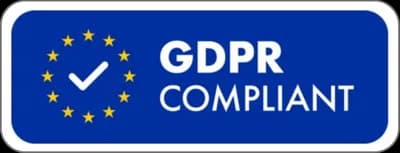 GDPR compliant: personal data is processed and stored in the EU